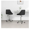 Image de Lot de 2 chaise en plastique non pliable H. 67.5 cm interieur noir