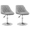 Image de Lot de 2 chaise H. 62.5 cm non pliable interieur en plastique gris