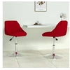 Image de Lot de 2 chaise H. 62.5 cm non pliable en plastique interieur rouge