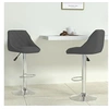 Image de Tabourets de bar lot de 2 gris foncé velours335306