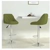 Image de Lot de 2 Tabourets de Bar, Chaise de Pub, Siège de Bistrot, Meuble de Salle à Manger Cuisine Salon Maison Intérieur, Vert Clair Velours