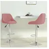 Image de Tabourets de bar lot de 2 rose velours335310