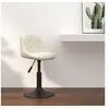Image de Tabouret de bar Crème Velours
