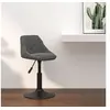 Image de Tabouret de bar Gris foncé Velours