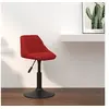 Image de Tabouret de bar Rouge bordeaux Velours335322
