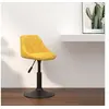 Image de Tabouret de bar Jaune moutarde Velours335323