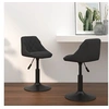 Image de Chaises pivotantes à manger lot de 2 Noir Velours