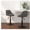 Image de Lot de 2 chaise interieur non pliable en plastique H. 62.5 cm gris