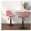 Image de Lot de 2 chaise interieur non pliable en plastique H. 62.5 cm rose