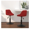 Image de Lot de 2 chaise interieur non pliable en plastique H. 62.5 cm rouge