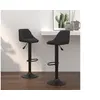 Image de Tabourets de bar lot de 2 noir velours
