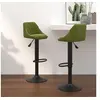 Image de Tabourets de bar lot de 2 vert clair velours335351