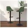 Image de Tabourets de bar lot de 2 vert foncé velours335352
