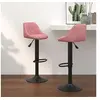 Image de Tabourets de bar lot de 2 rose velours335354