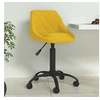 Image de Chaise de salle à manger Jaune moutarde Velours335367