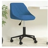 Image de Chaise pivotante de bureau Bleu Velours