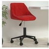 Image de Chaise pivotante de bureau Rouge bordeaux Velours