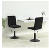 Image de Lot de 2 chaise interieur non pliable H. 102.5 cm en acier noir