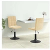 Image de Lot de 2 chaise interieur non pliable H. 102.5 cm en plastique beige