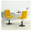 Image de Lot de 2 chaise en plastique non pliable interieur H. 102.5 cm jaune