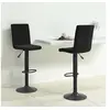 Image de Tabourets de bar lot de 2 noir velours