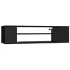Image de Meuble TV suspendu Noir 100x30x26,5 cm Bois d'ingénierie
