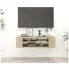 Image de Meuble TV suspendu Chêne sonoma 100x30x26,5 cm Bois ingénierie