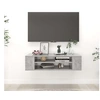 Image de Meuble TV suspendu Gris béton 100x30x26,5 cm Bois d'ingénierie