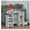 Image de Bijzetkast 60x26x60 cm bewerkt hout betongrijs806287
