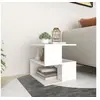 Image de Table d appoint Blanc 40x40x40 cm Aggloméré