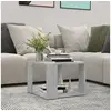 Image de Table basse Gris béton 40x40x30 cm Bois d ingénierie