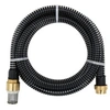 Image de Tuyau d aspiration avec raccords en laiton noir 1,1 7 m PVC