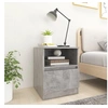 Image de Table de chevet Gris béton 40x40x50 cm Aggloméré