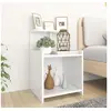 Image de Tables de chevet 2 pcs Blanc 40x35x60 cm Aggloméré