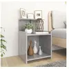Image de Tables de chevet 2 pcs Gris béton 40x35x60 cm Aggloméré