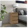 Image de Tables de chevet 2 pcs Chêne sonoma 40x35x62,5 cm Aggloméré