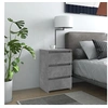 Image de Table de chevet Gris béton 40x35x62,5 cm Aggloméré