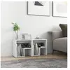 Image de Tables de chevet 2 pcs blanc 40x30x40 cm bois d ingénierie