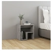 Image de Table de chevet gris béton 40x30x40 cm bois d ingénierie