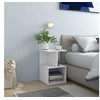 Image de Tables de chevet 2 pcs blanc 35x35x55 cm bois d ingénierie