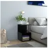 Image de Tables de chevet 2 pcs noir 35x35x55 cm bois d ingénierie