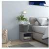Image de Table de chevet gris béton 35x35x55 cm bois d ingénierie