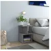 Image de Tables de chevet 2 pcs gris béton 35x35x55 cm bois d ingénierie
