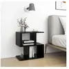 Image de Tables de chevet 2 pcs noir 50x30x51,5 cm bois d ingénierie