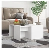 Image de Tables basses 4 pcs blanc 33x33x33 cm bois d ingénierie