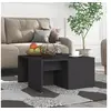 Image de Tables basses 4 pcs gris 33x33x33 cm bois d ingénierie