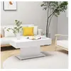 Image de Table basse blanc 96x50x45 cm bois d ingénierie