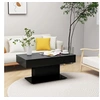 Image de Table basse noir 96x50x45 cm bois d ingénierie