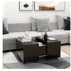 Image de Table basse noir 60x60x38 cm bois d ingénierie