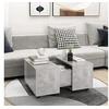 Image de Table basse gris béton 60x60x38 cm bois d ingénierie